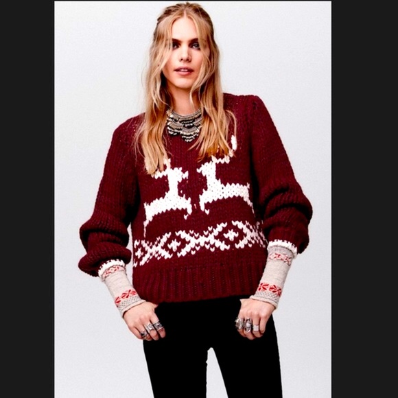 Free people dancer prancer chunky knit sweater - Picture 11 of 11